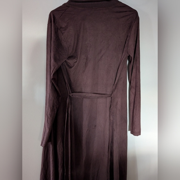 Faux Suede wrap cardigan - Picture 7 of 9